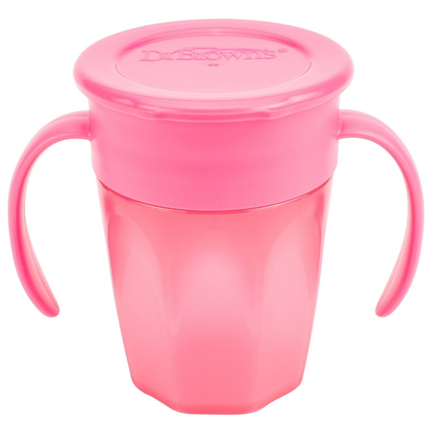 Чашка-поильник 200 мл розовый, cheers 360, 6+ месяцев  
